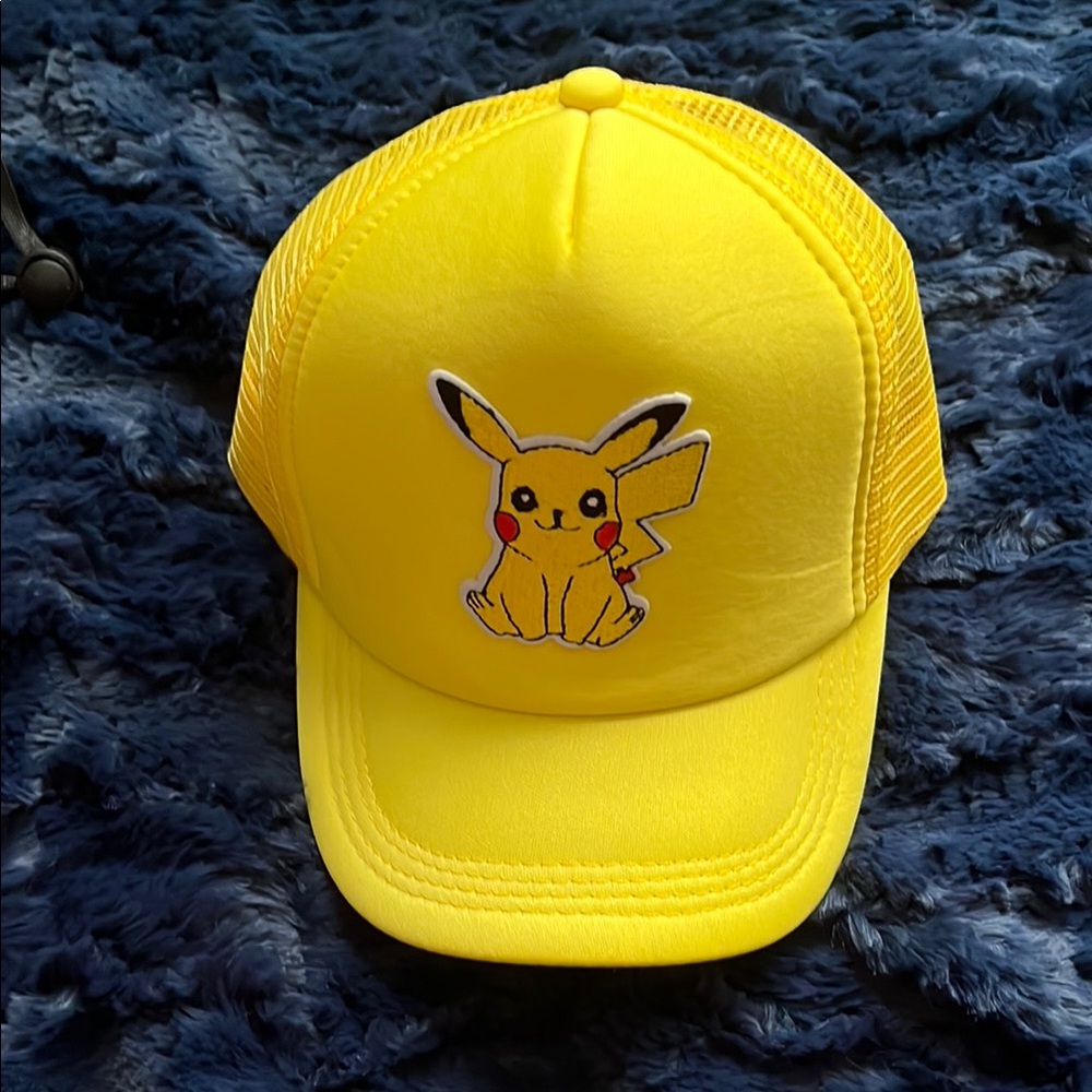 Yellow Pikachu Kids Cap